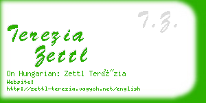 terezia zettl business card